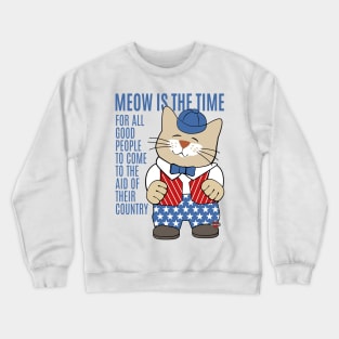 Old School Patriotism Crewneck Sweatshirt